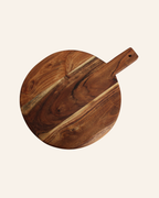Tondo borrelplank acaciahout