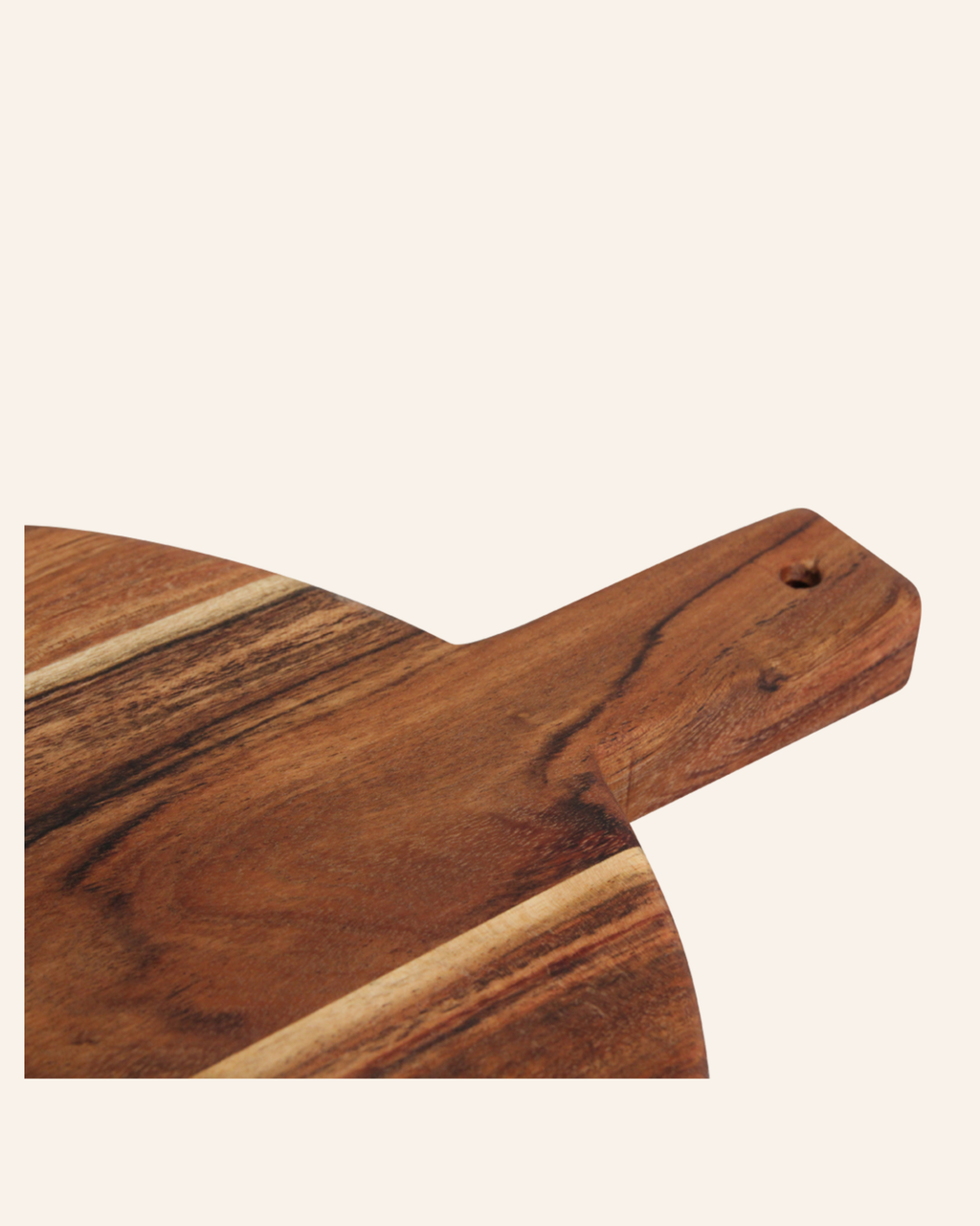 Tondo borrelplank acaciahout